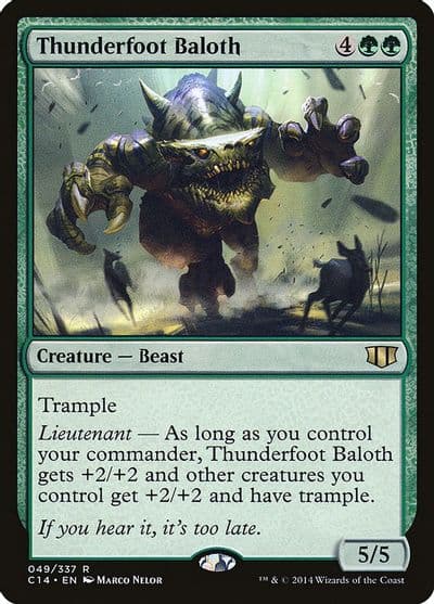 Thunderfoot Baloth Commander 2014 Magic card