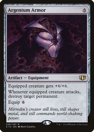 Argentum Armor Commander 2014 Magic card