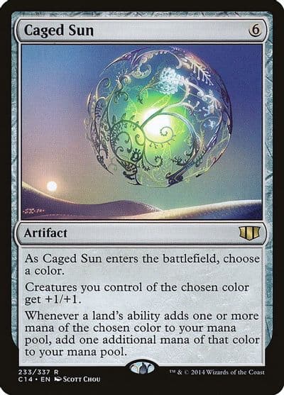 Caged Sun Commander 2014 Magic card