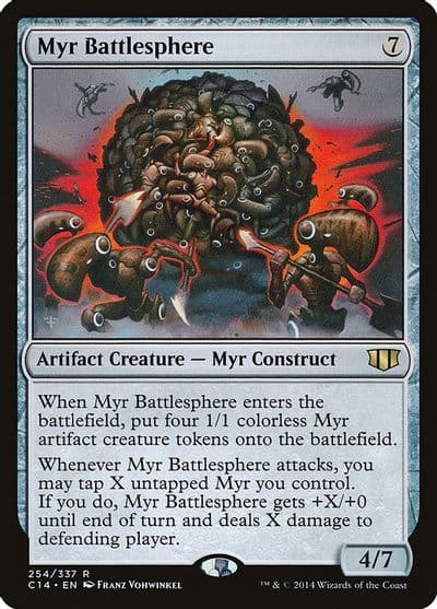 Myr Battlesphere Commander 2014 Magic card
