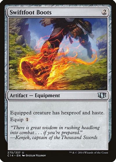 Swiftfoot Boots Commander 2014 Magic card
