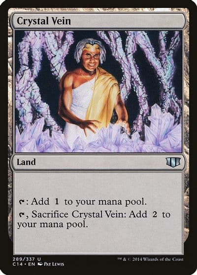 Crystal Vein Commander 2014 Magic card