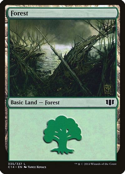 Forest 335 Commander 2014 Magic card
