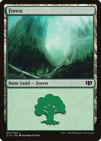 Forest 337 Commander 2014 Magic card