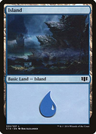 Island 322 Commander 2014 Magic card