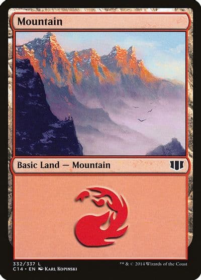 Mountain 332 Commander 2014 Magic card