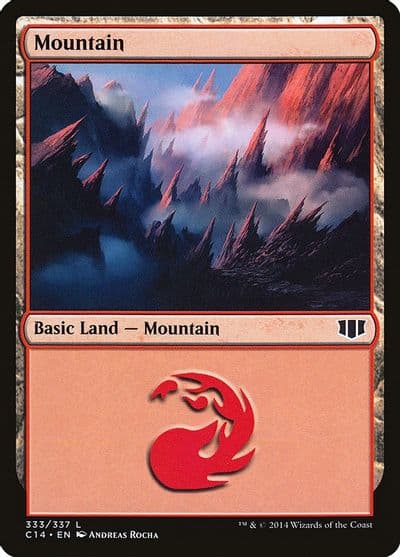 Mountain 333 Commander 2014 Magic card