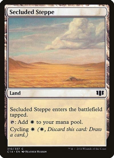 Secluded Steppe Commander 2014 Magic card
