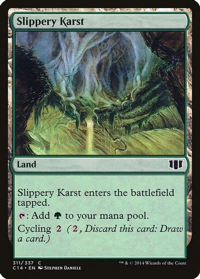 Slippery Karst Commander 2014 Magic card