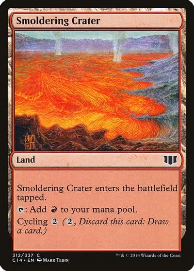 Smoldering Crater Commander 2014 Magic card