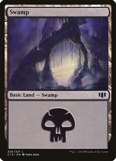 Swamp 326 Commander 2014 Magic card