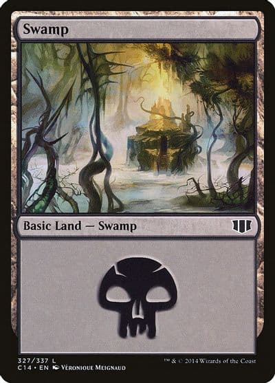 Swamp 327 Commander 2014 Magic card
