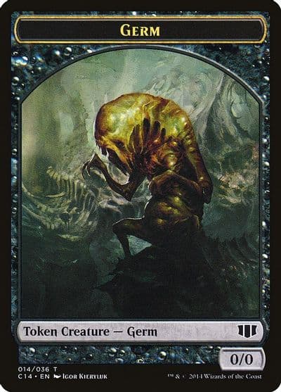 Germ Zombie 016 Double Sided Token Commander 2014 Magic card