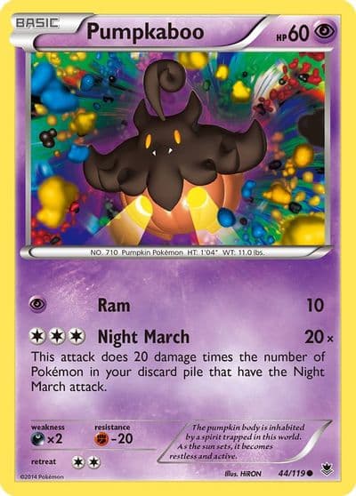 Pumpkaboo XY - Phantom Forces Pokemon card