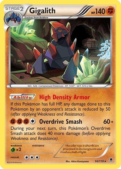 Gigalith XY - Phantom Forces Pokemon card