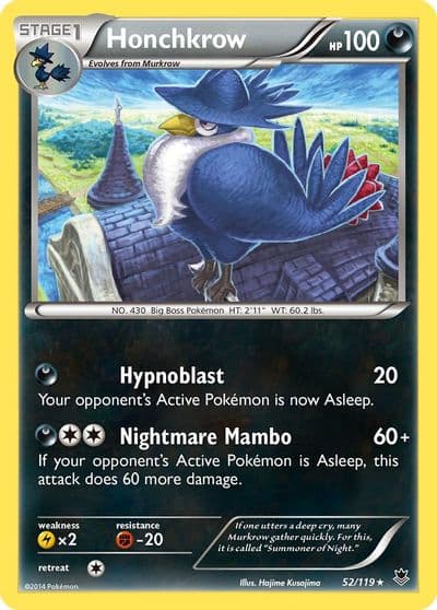 Honchkrow XY - Phantom Forces Pokemon card