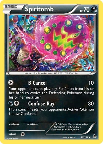 Spiritomb XY - Phantom Forces Pokemon card
