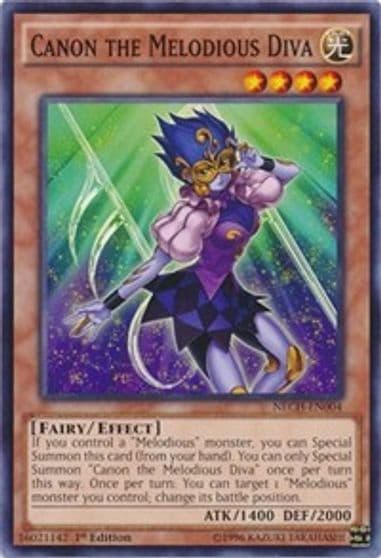 Canon the Melodious Diva The New Challengers Yu-Gi-Oh! card