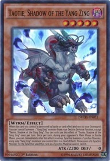 Taotie Shadow of the Yang Zing The New Challengers Yu-Gi-Oh! card