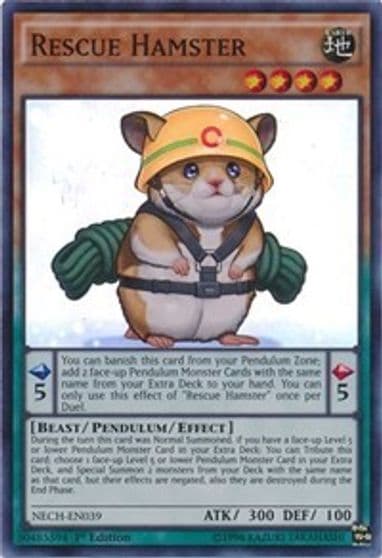 Rescue Hamster The New Challengers Yu-Gi-Oh! card