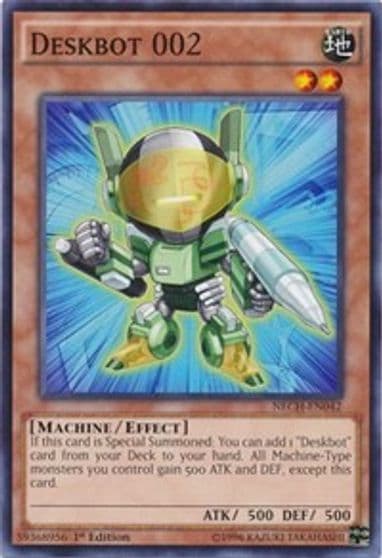 Deskbot 002 The New Challengers Yu-Gi-Oh! card