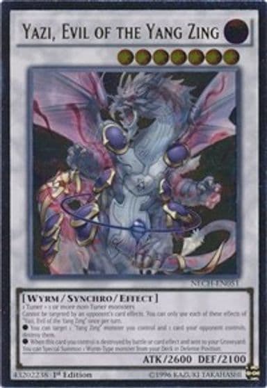Yazi Evil of the Yang Zing UTR The New Challengers Yu-Gi-Oh! card
