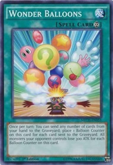 Wonder Balloons The New Challengers Yu-Gi-Oh! card