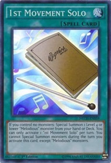 1st Movement Solo The New Challengers Yu-Gi-Oh! card