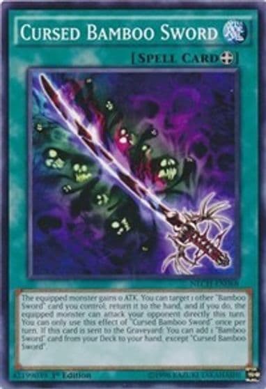Cursed Bamboo Sword The New Challengers Yu-Gi-Oh! card