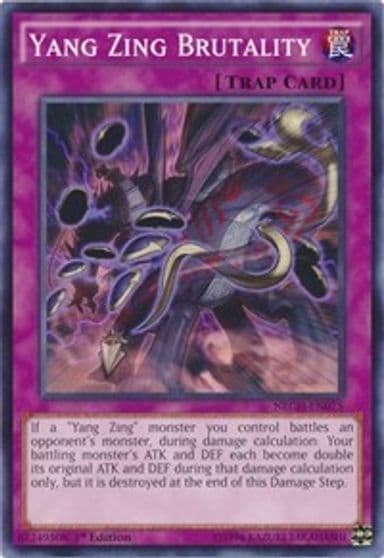 Yang Zing Brutality The New Challengers Yu-Gi-Oh! card