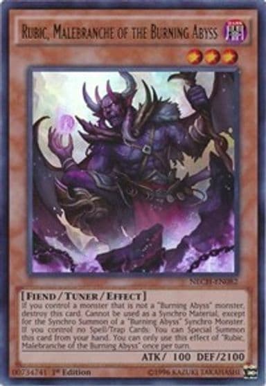 Rubic Malebranche of the Burning Abyss The New Challengers Yu-Gi-Oh! card