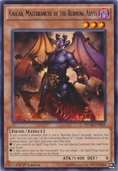 Calcab Malebranche of the Burning Abyss The New Challengers Yu-Gi-Oh! card