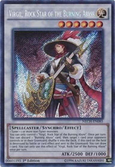 Virgil Rock Star of the Burning Abyss The New Challengers Yu-Gi-Oh! card