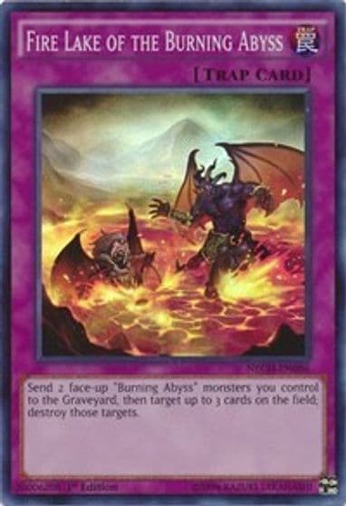 Fire Lake of the Burning Abyss The New Challengers Yu-Gi-Oh! card