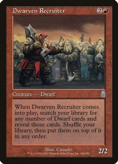 Dwarven Recruiter Odyssey Magic card