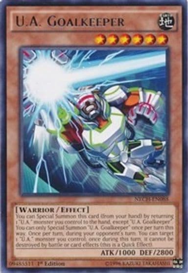 UA Goalkeeper The New Challengers Yu-Gi-Oh! card