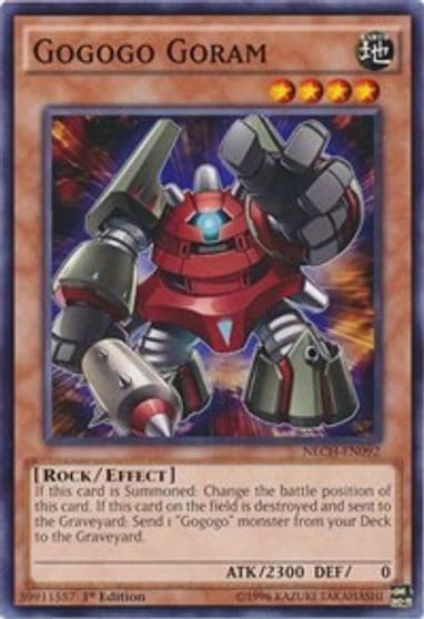 Gogogo Goram The New Challengers Yu-Gi-Oh! card