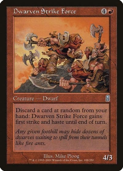 Dwarven Strike Force Odyssey Magic card
