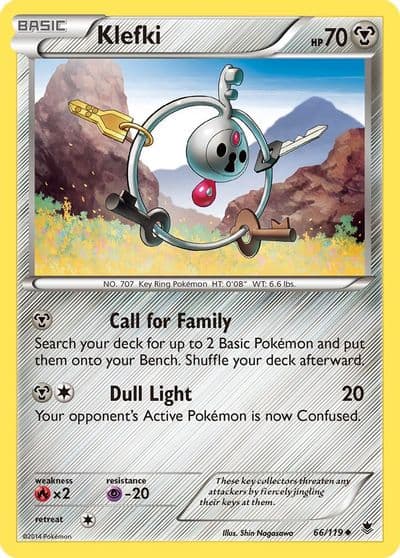 Klefki XY - Phantom Forces Pokemon card