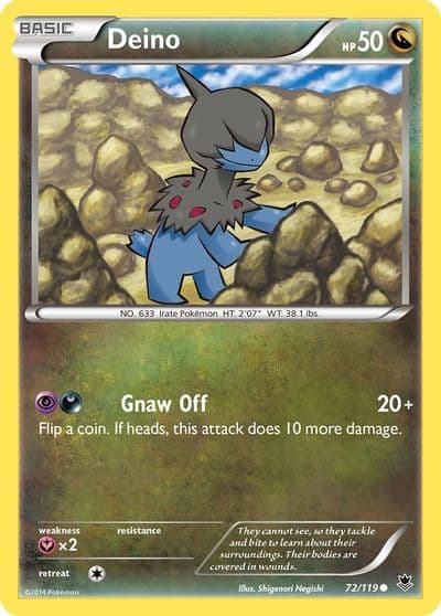 Deino XY - Phantom Forces Pokemon card