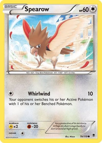 Spearow XY - Phantom Forces Pokemon card