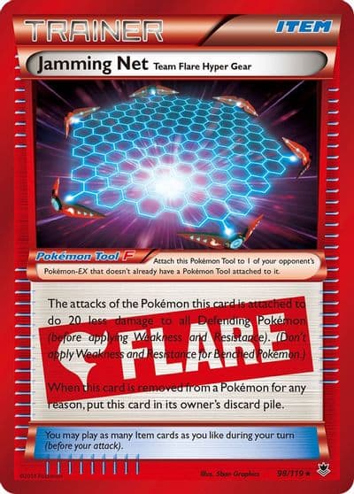 Jamming Net XY - Phantom Forces Pokemon card