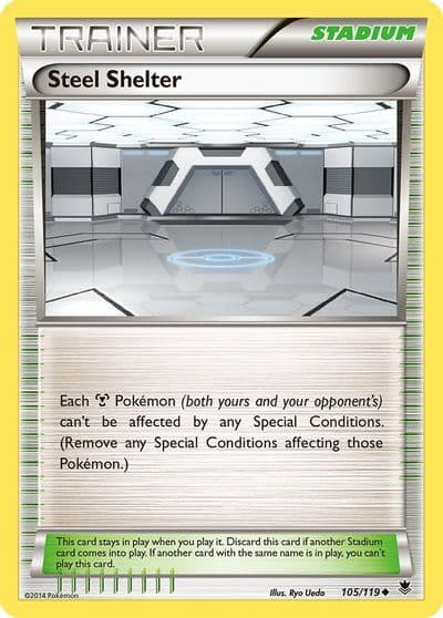 Steel Shelter XY - Phantom Forces Pokemon card