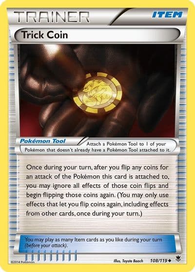 Trick Coin XY - Phantom Forces Pokemon card