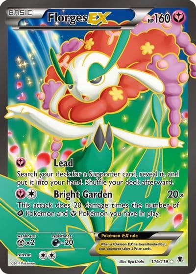 Florges EX (116 Full Art) XY - Phantom Forces Pokemon card