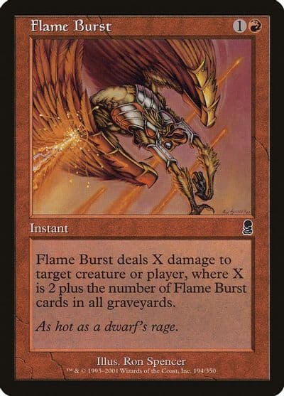 Flame Burst Odyssey Magic card