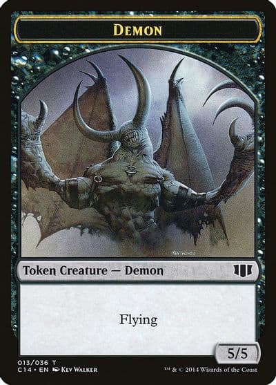 Demon 013 Zombie 016 Double Sided Token Commander 2014 Magic card