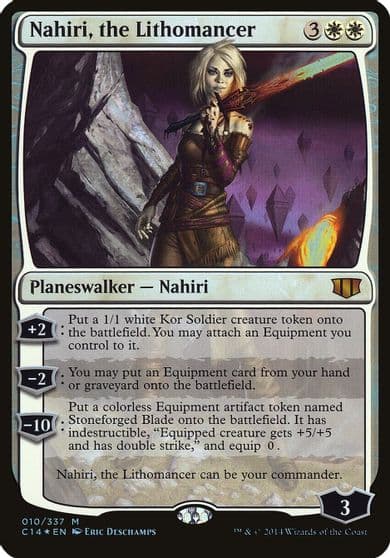 Nahiri the Lithomancer Commander 2014 Oversize Cards Magic card