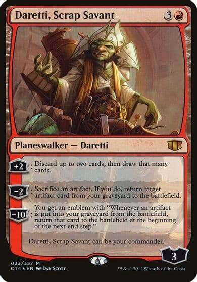 Daretti Scrap Savant Commander 2014 Oversize Cards Magic card