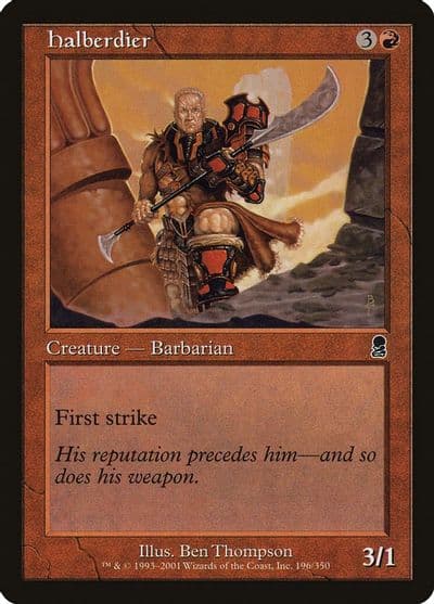 Halberdier Odyssey Magic card